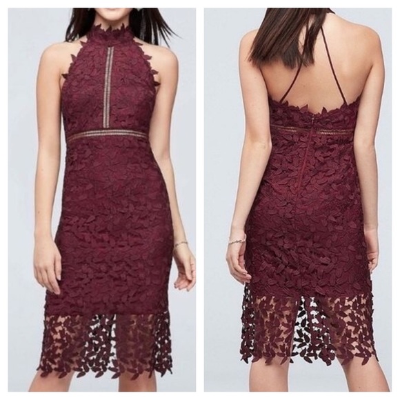 Bardot Gemma Lace Halter Dress - Picture 1 of 11